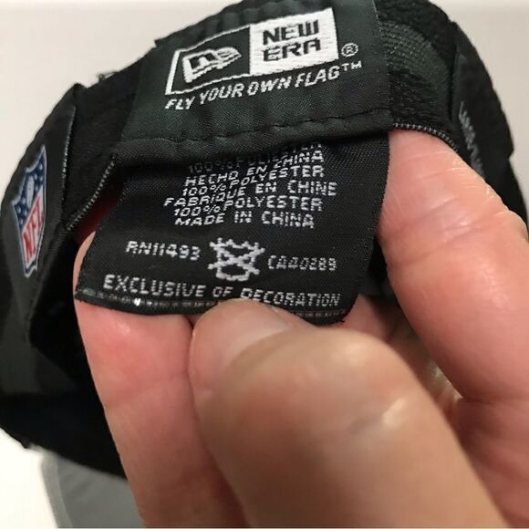 New Era 39Thirty NFL Raiders flex fit baseball cap L/XL - Picture 6 of 7